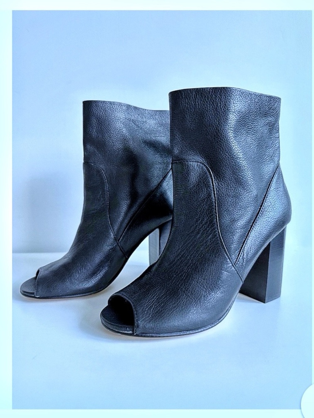 Chinese laundry talk show peep toe booties